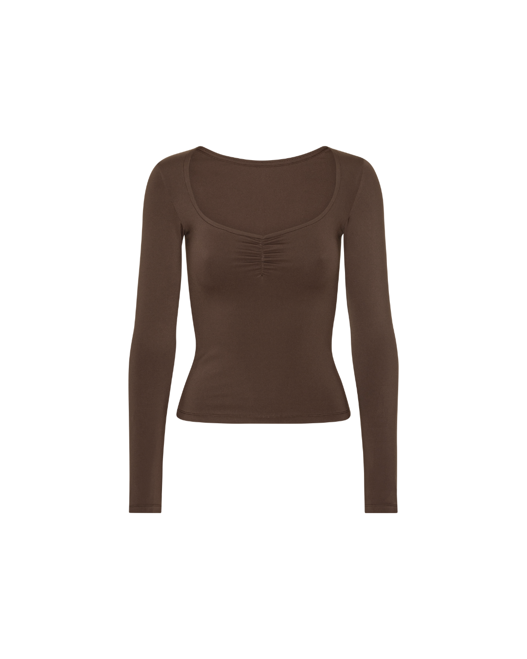 Scrunch Long Sleeve - Pecan Brown