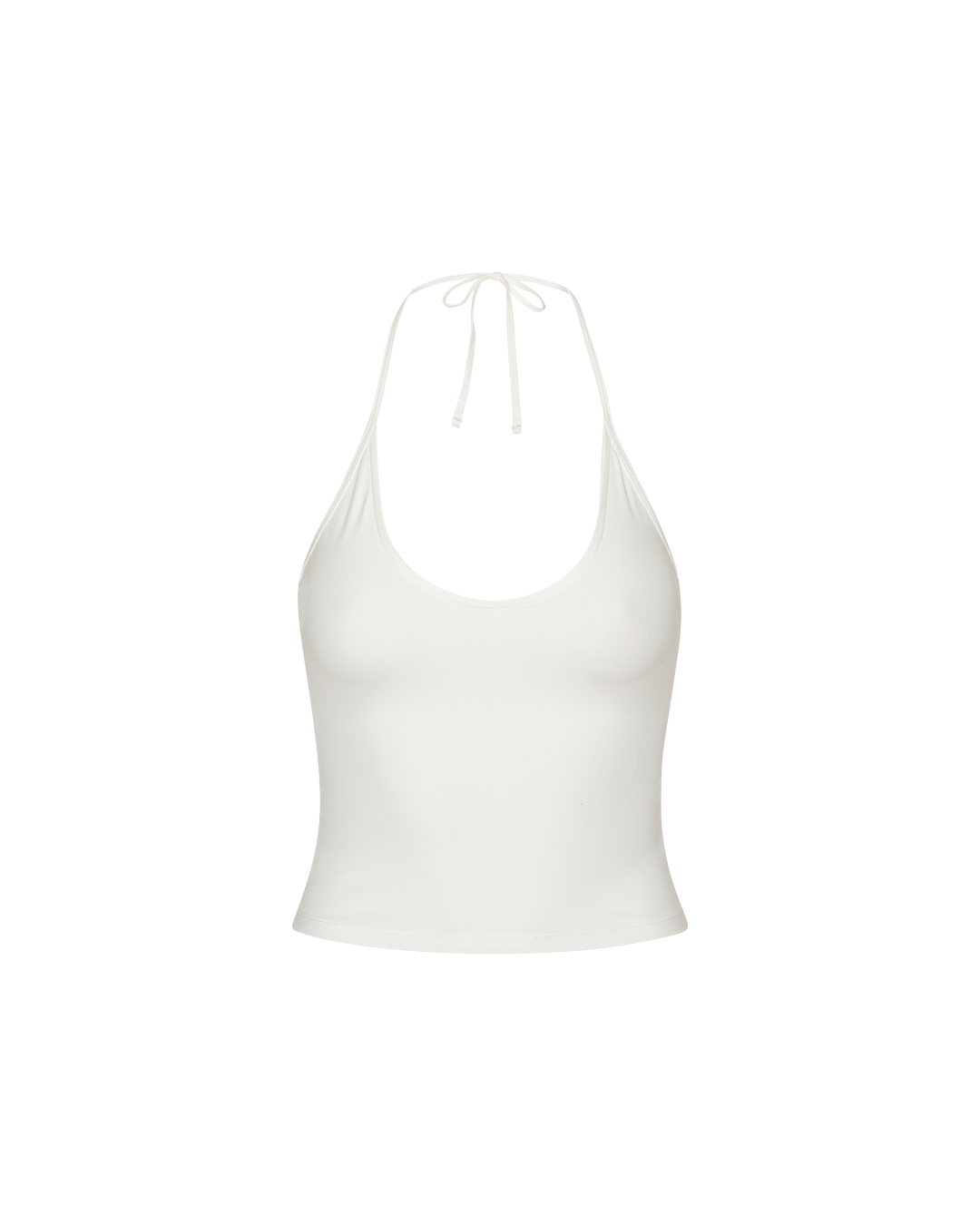Neaty Halter Tank Top - White