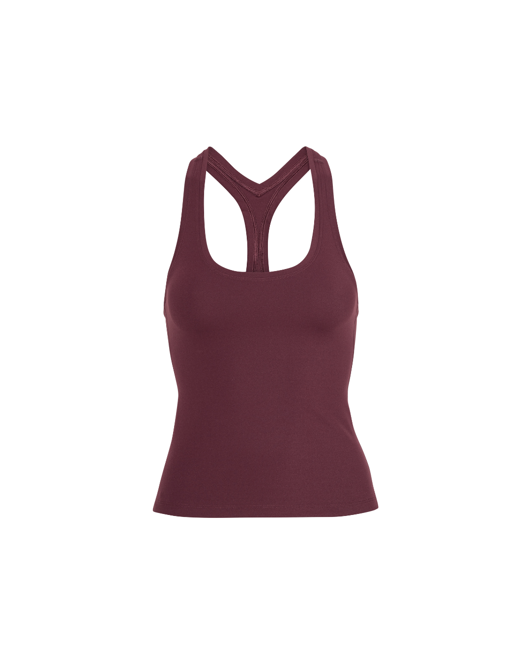 Neaty Racer Tank Top - Deep Plum