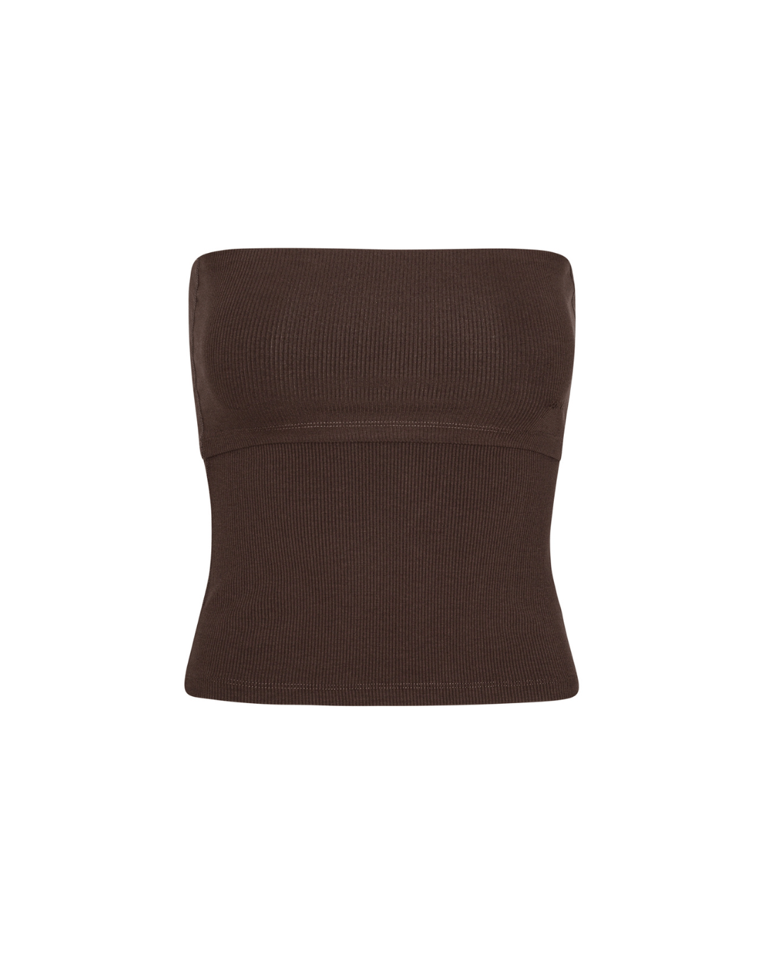 Rib Tube Top - Pecan Brown