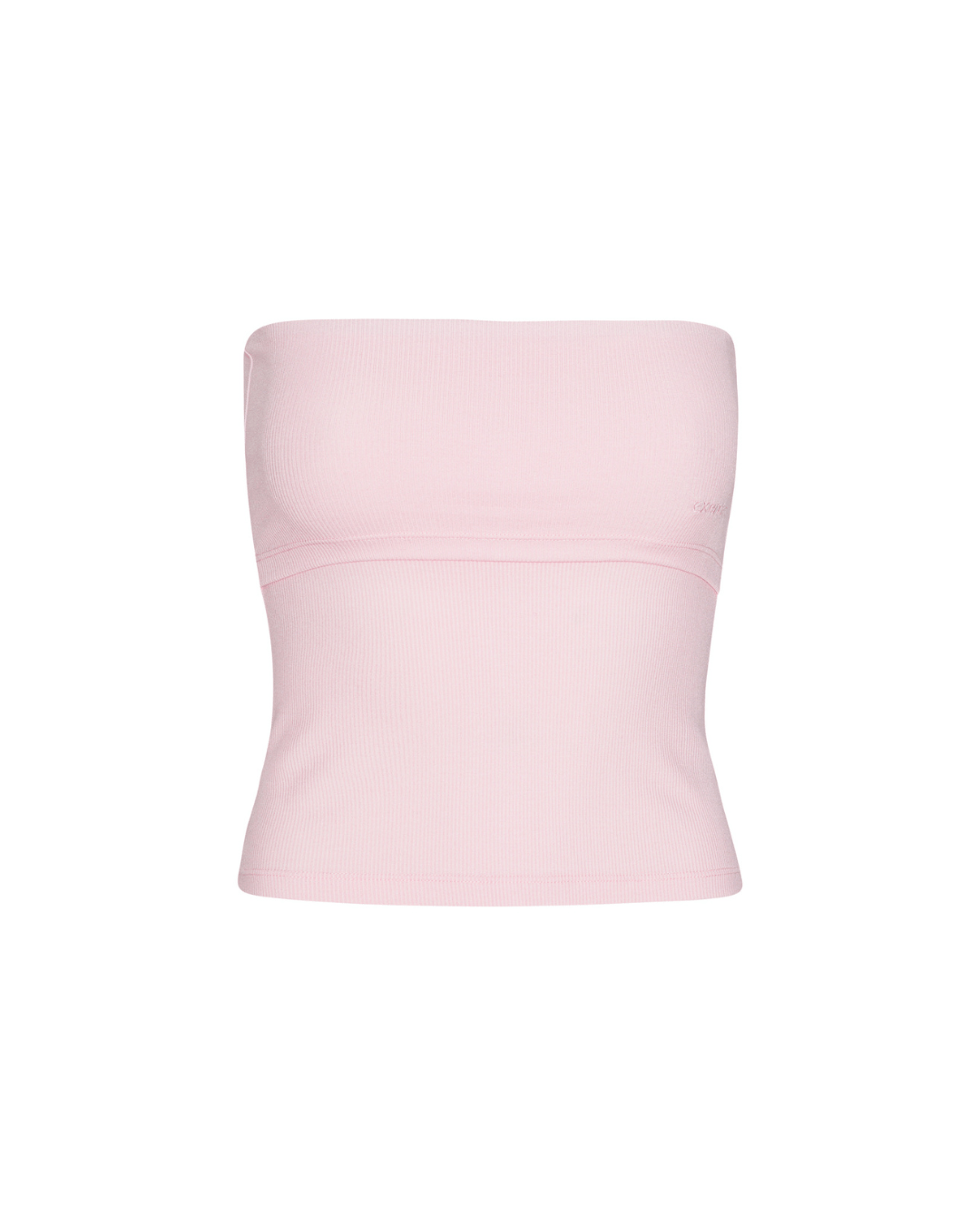 Rib Tube Top - Soft Pink