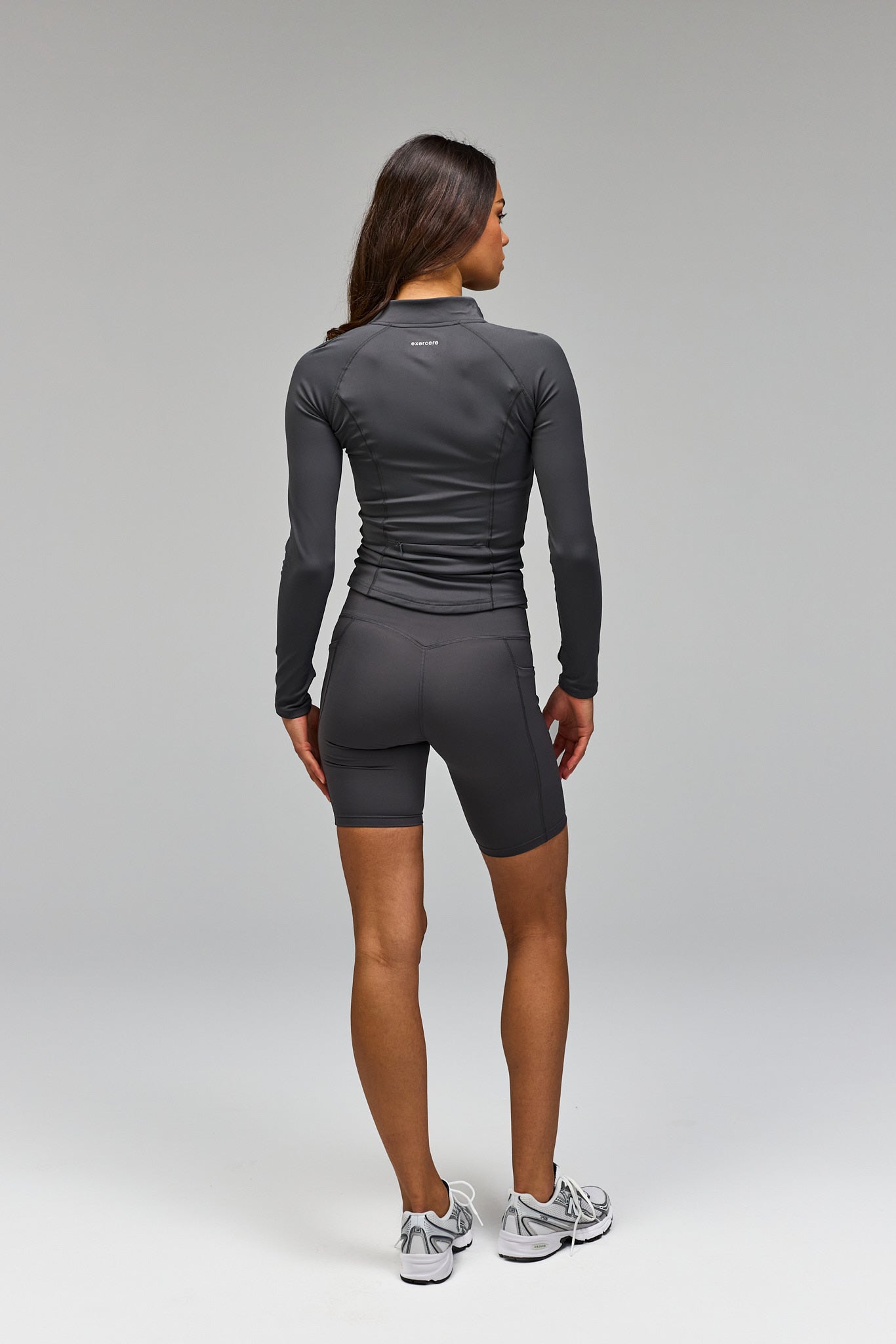 Active Zip Blouse - Slate Grey