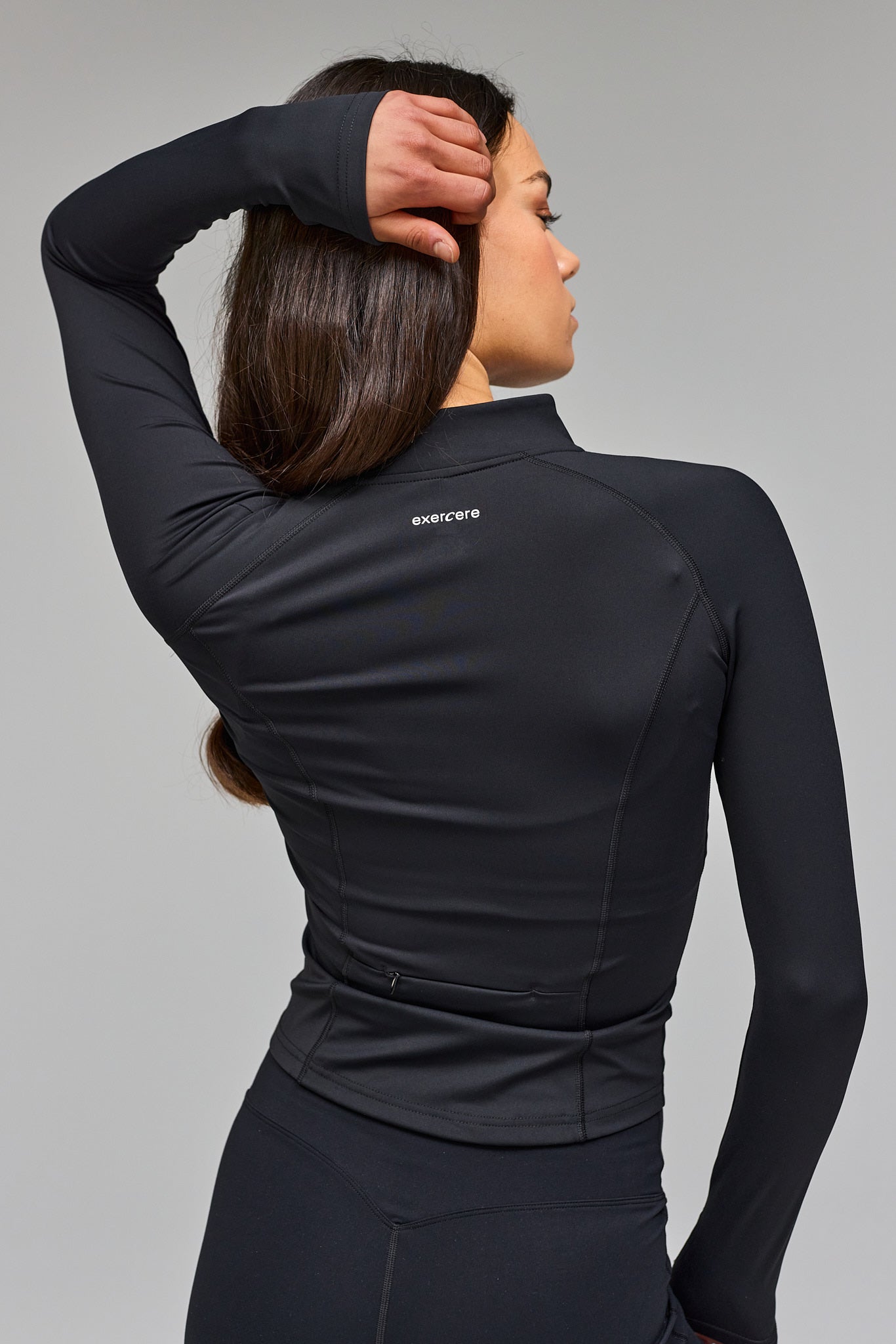Active Zip Blouse - Black