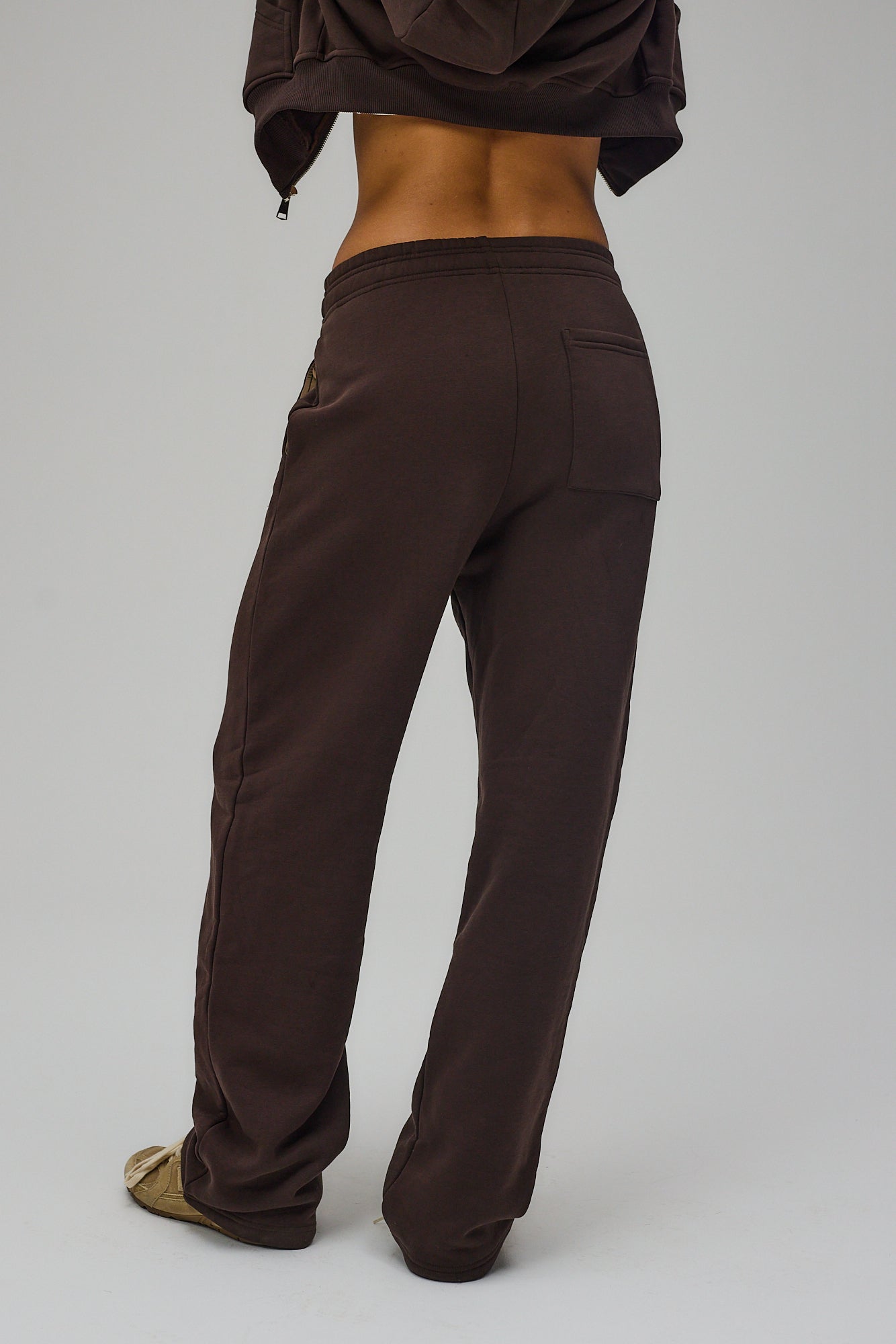 Wide Sweatpants - Pecan Brown
