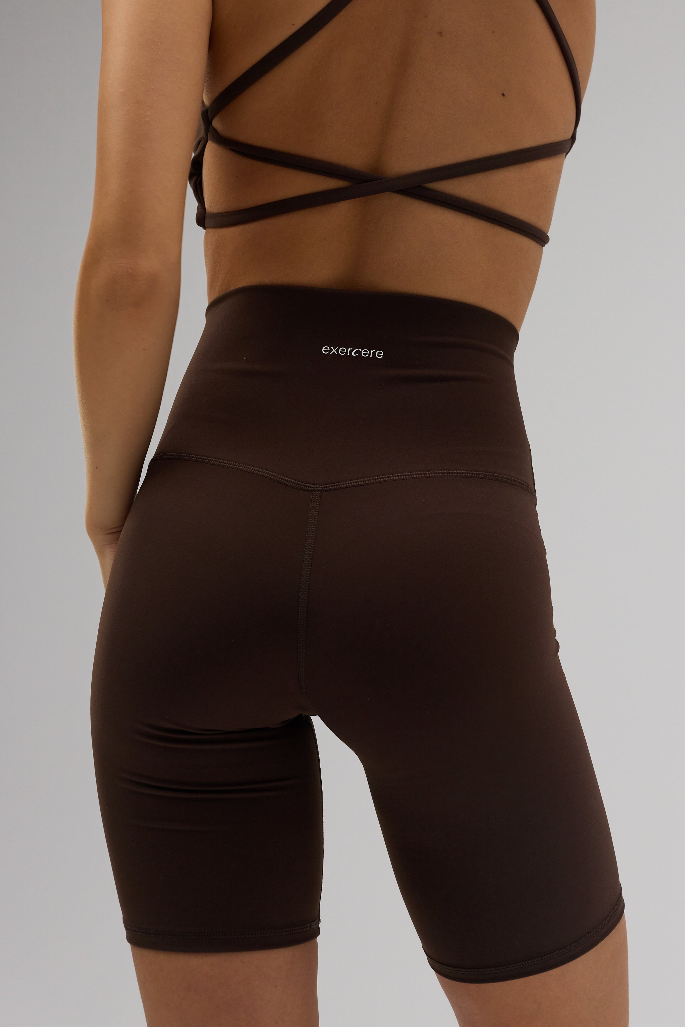Fleek Biker Shorts - Pecan Brown