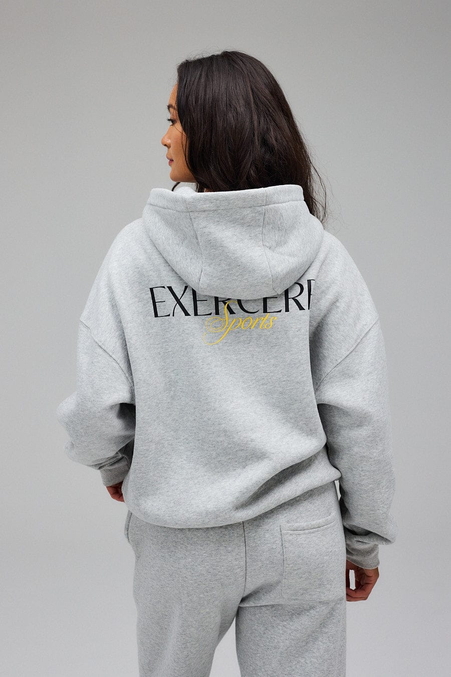 Hoodie - Grey Melange