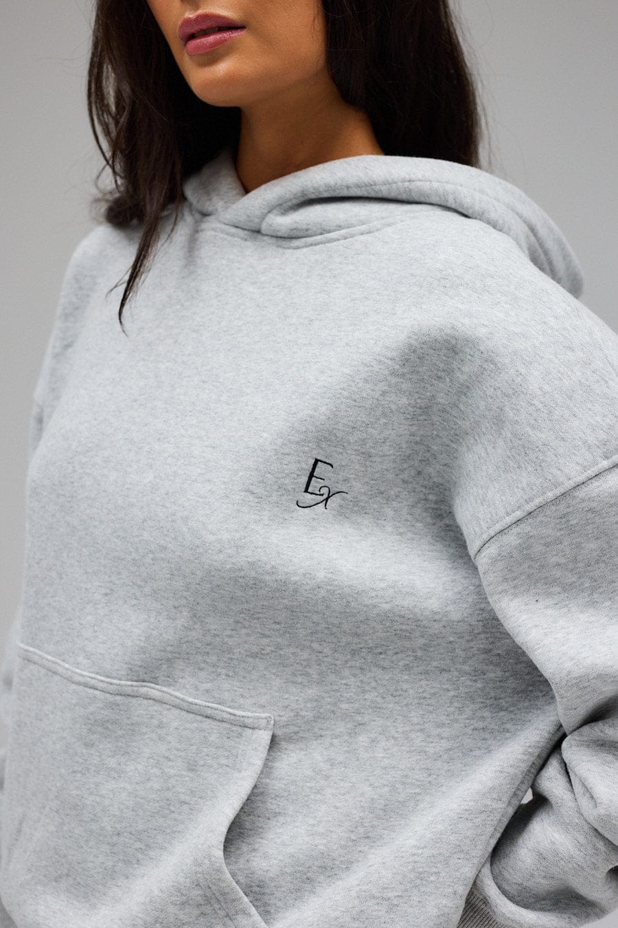 Hoodie - Grey Melange