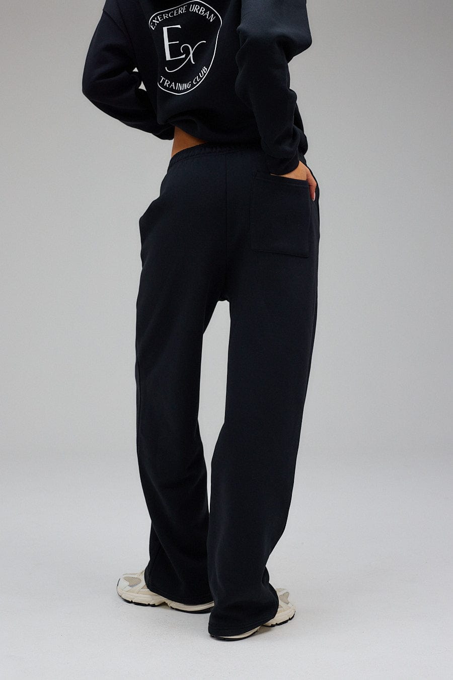 Wide Sweatpants - Black