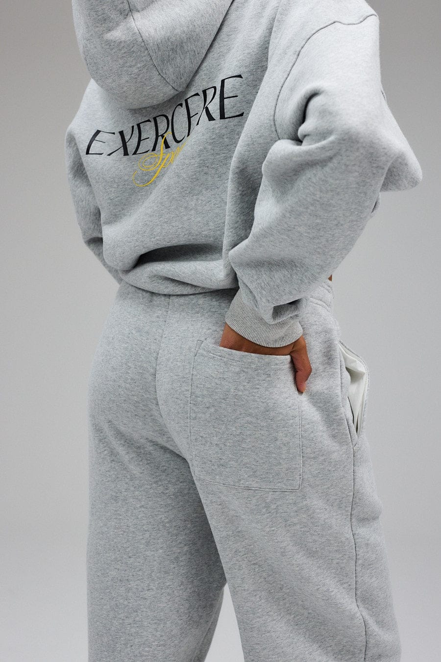 Wide Sweatpants - Grey Melange