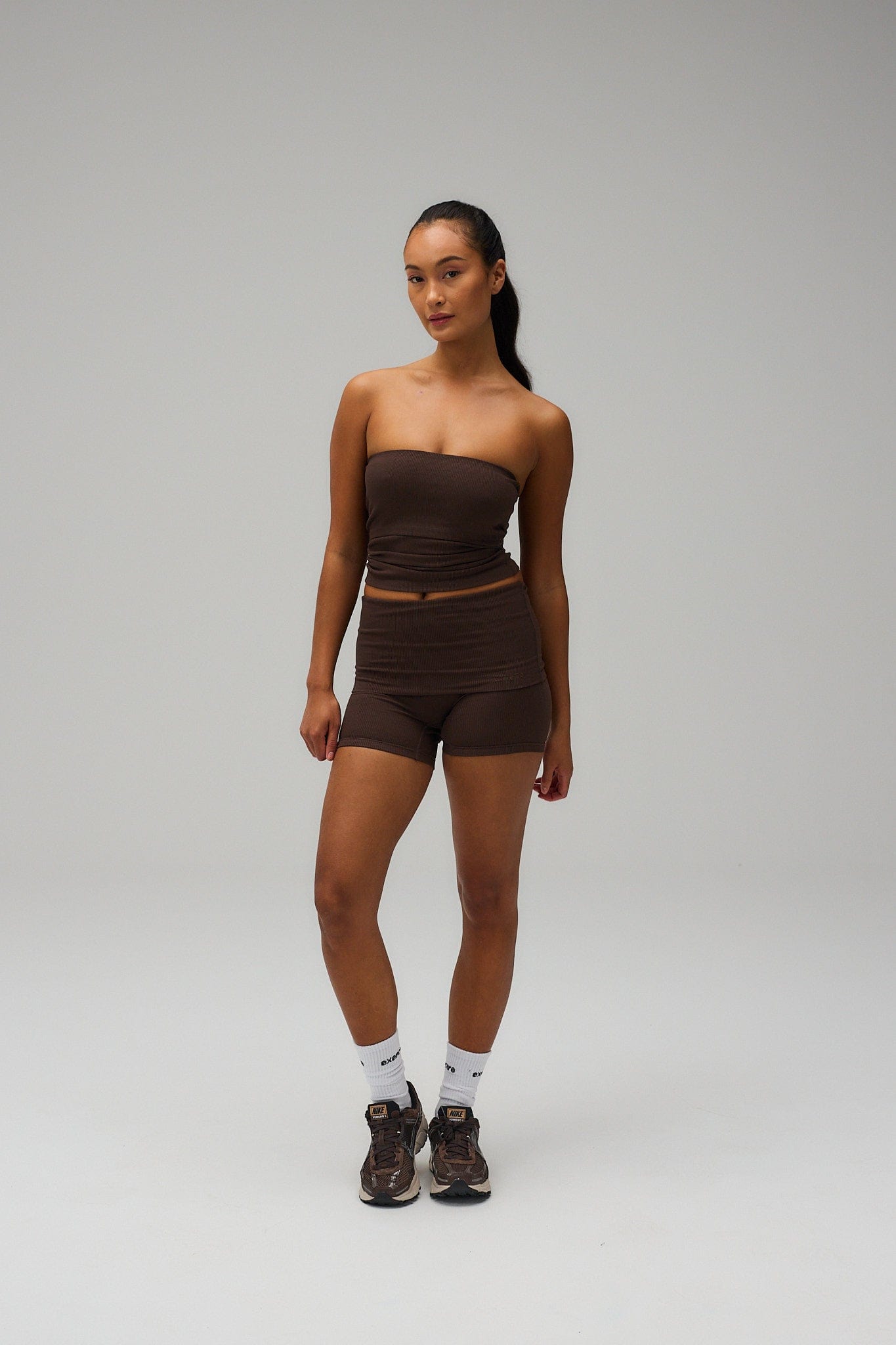 Rib Tube Top - Pecan Brown