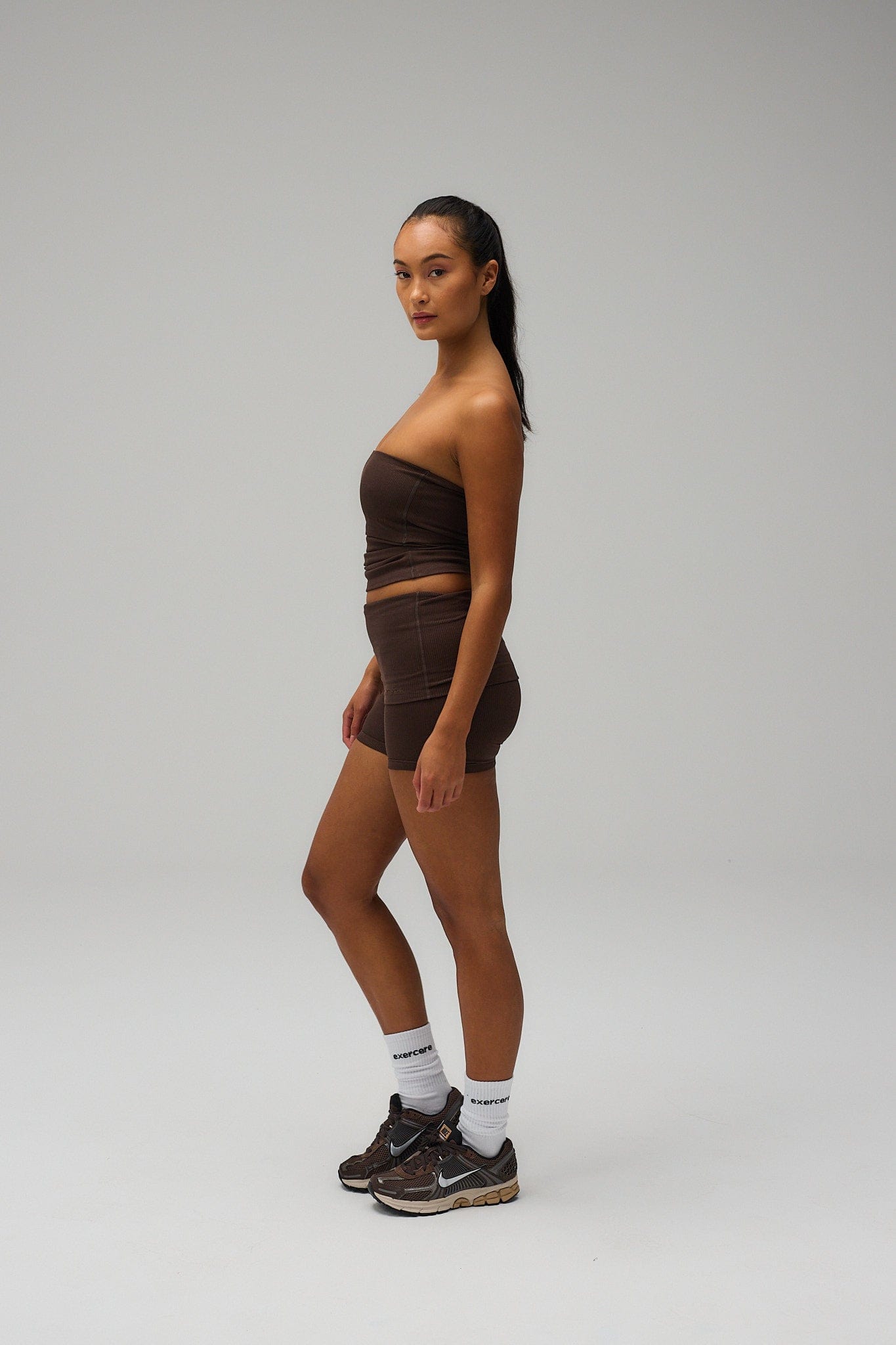 Rib Tube Top - Pecan Brown