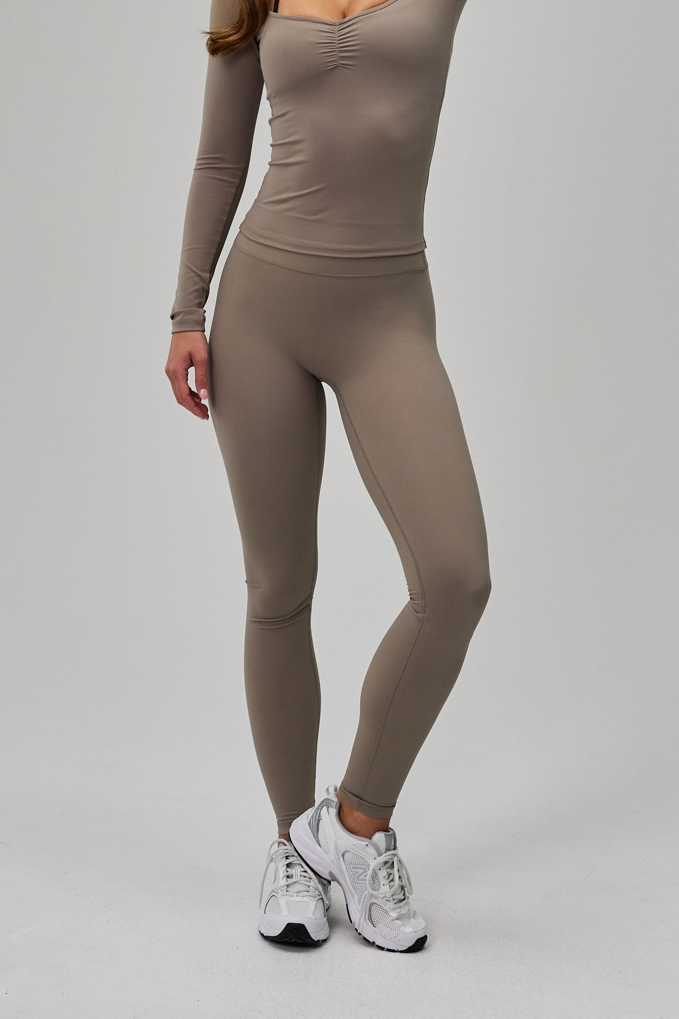 Scrunch Long Sleeve - Sand Beige