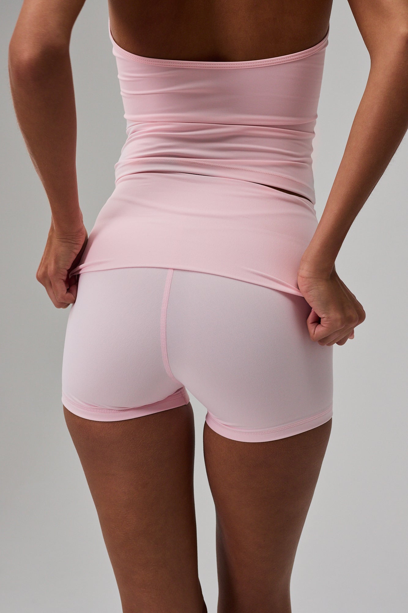 Neaty Halter Tank Top - Soft Pink