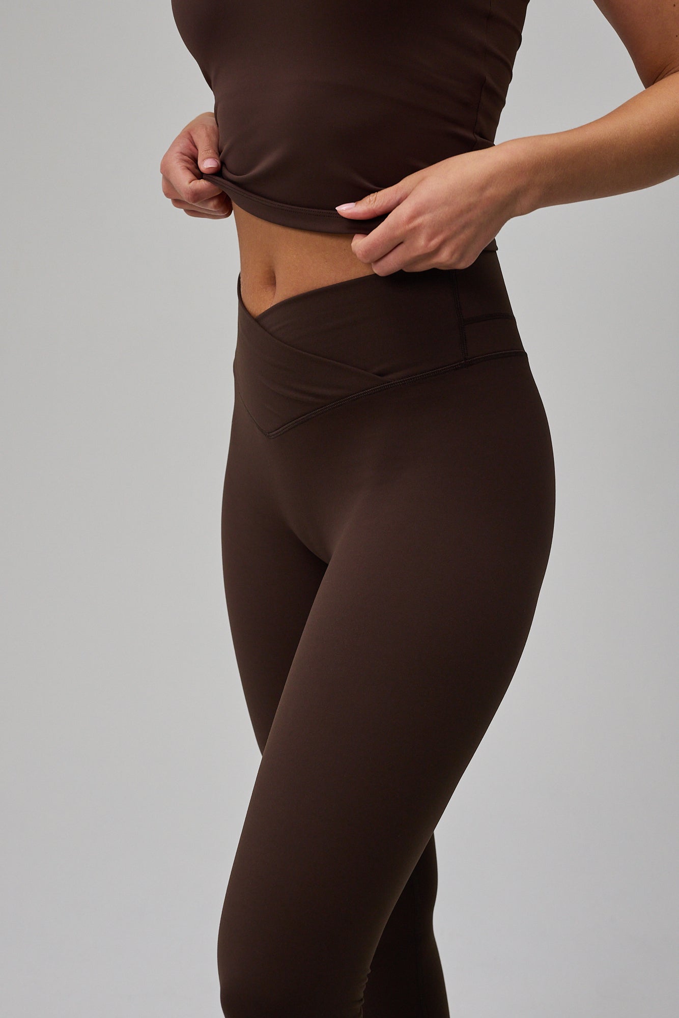 Wrap Tights - Pecan Brown