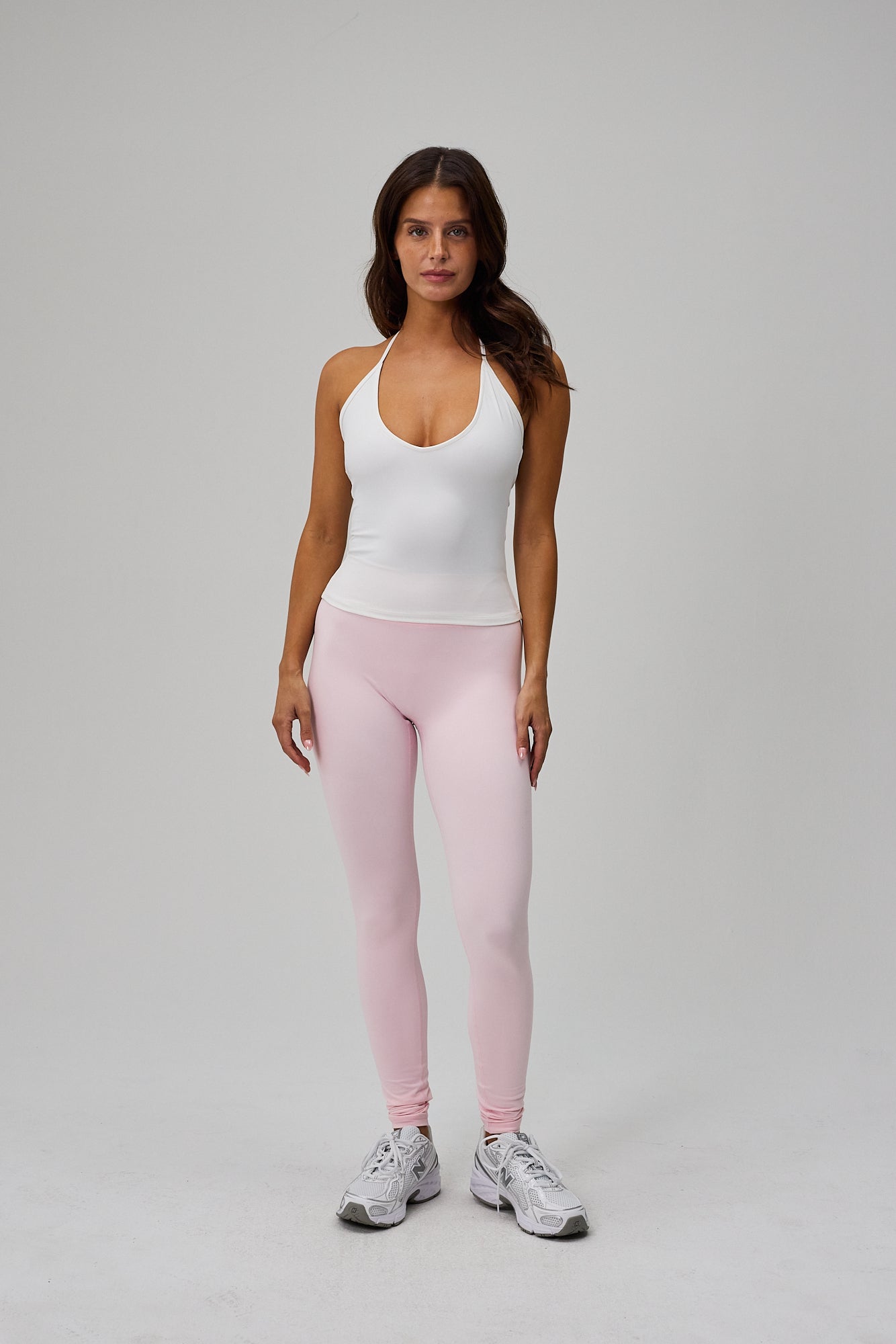 Neaty Halter Tank Top - White