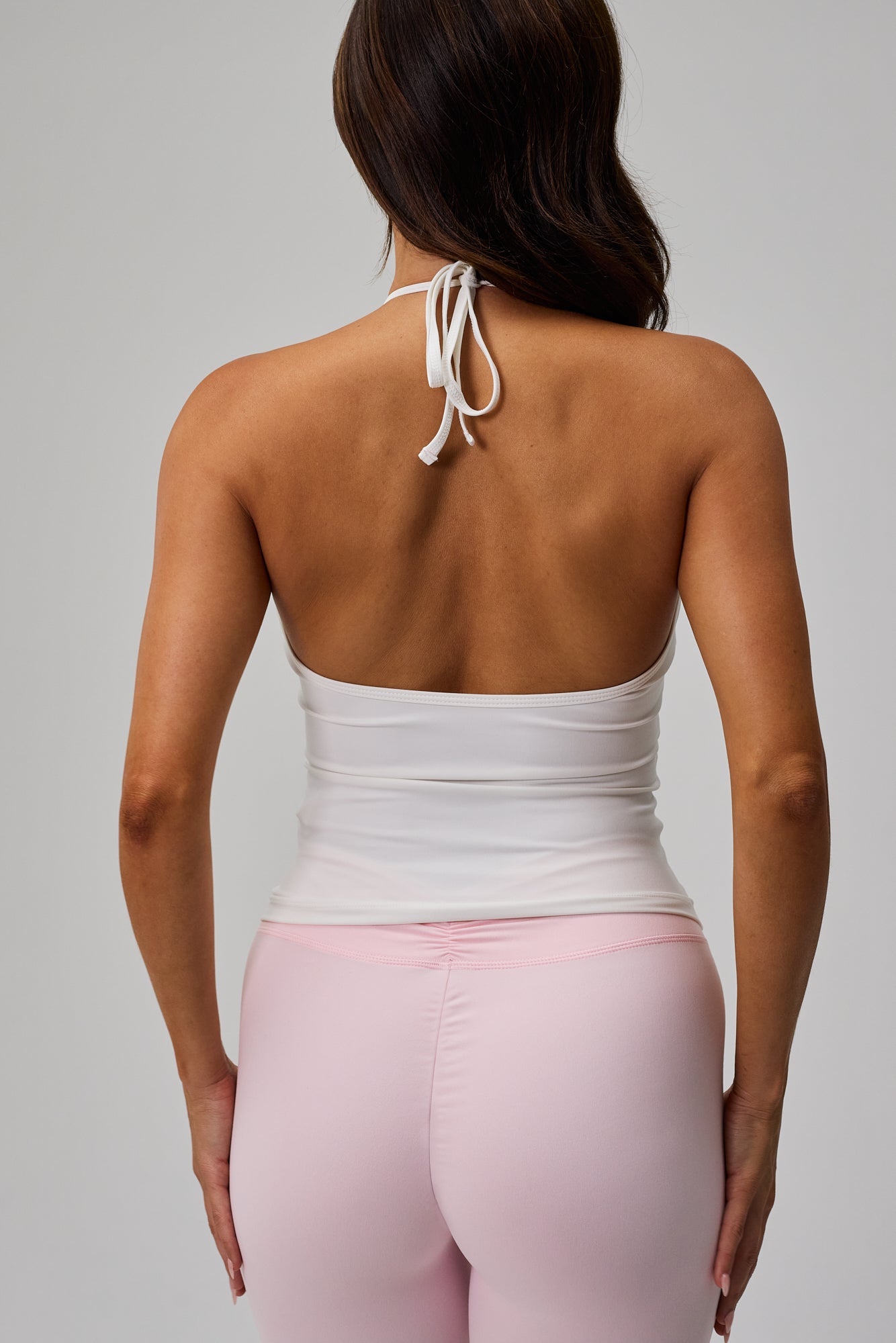 Neaty Halter Tank Top - White