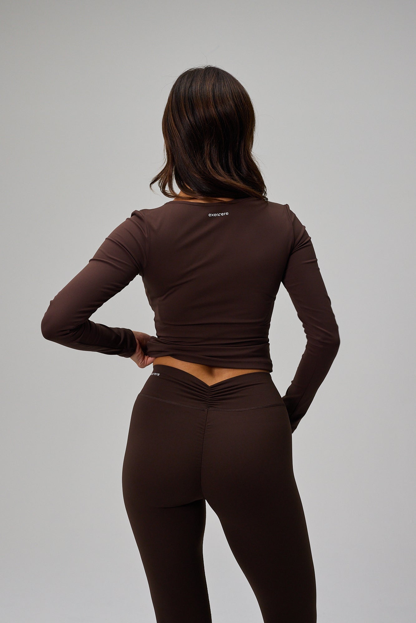 Scrunch Long Sleeve - Pecan Brown