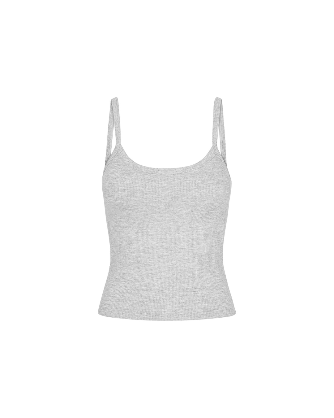 Rib Tank Top - Grey Melange