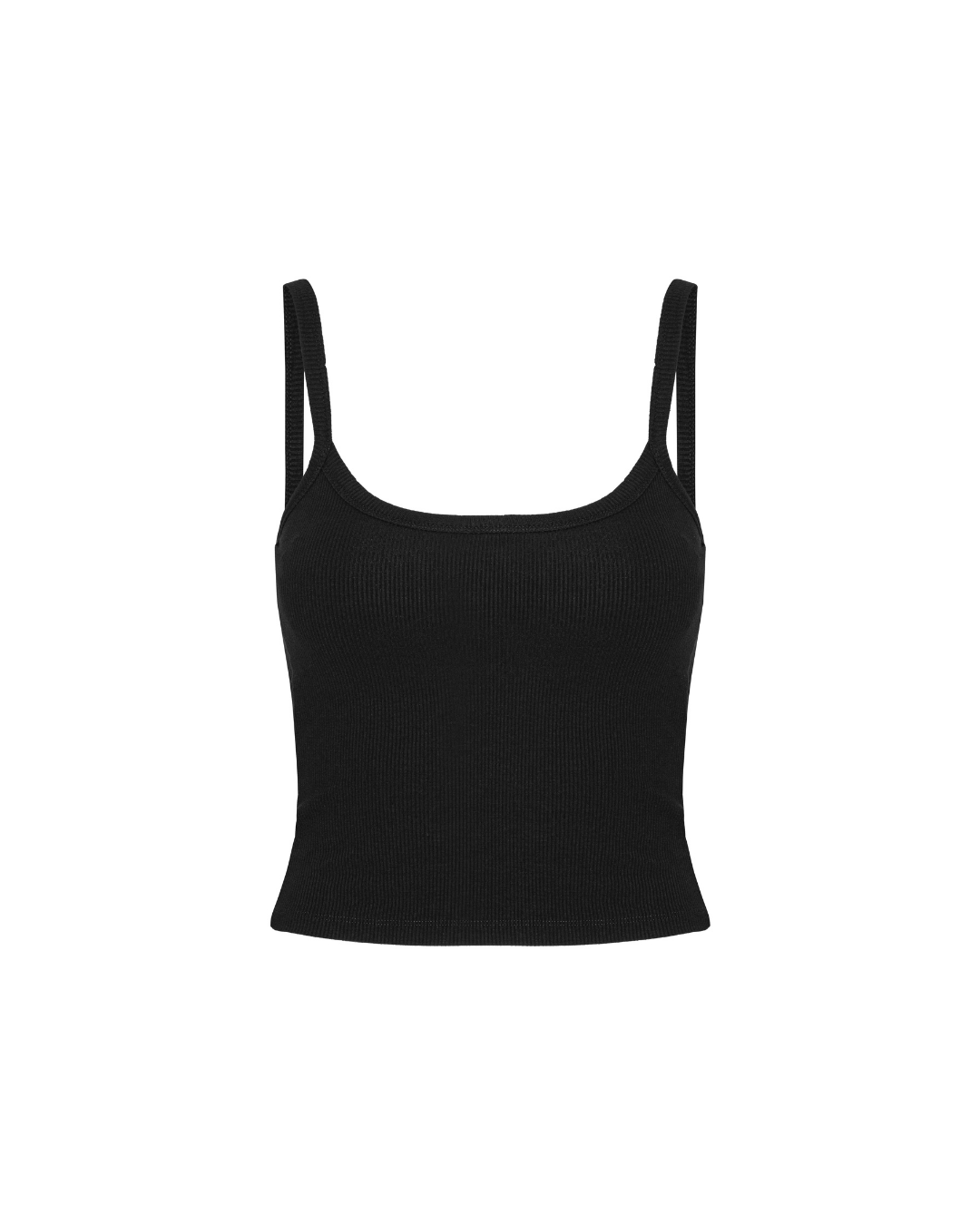 Rib Tank Top - Black